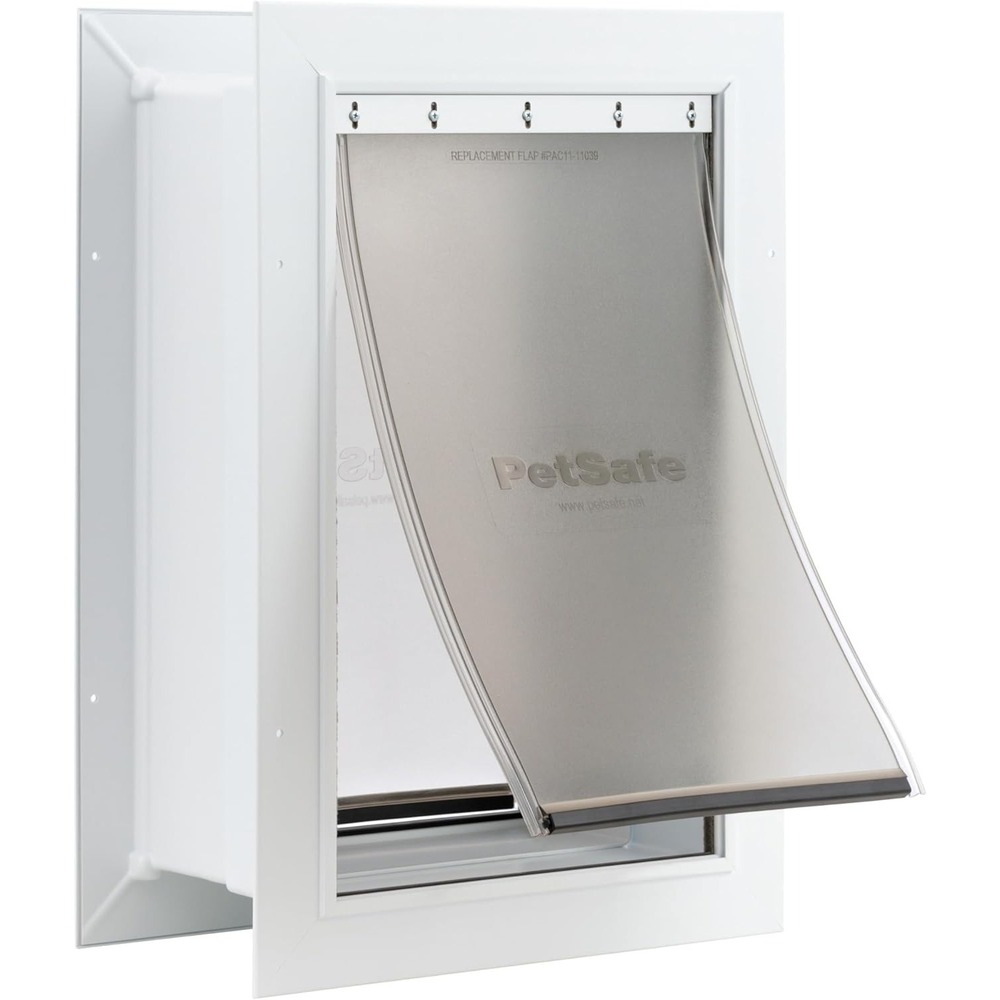 PetSafe Large Pet Door‎ for Wall – 100 lb Capacity – Telescoping Frame Design